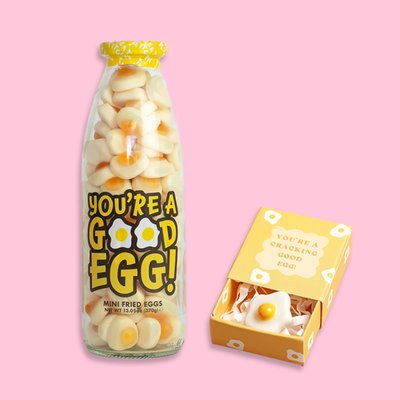 Tiny Matchbox Egg Token & You're A Good Egg Sweet Bottle