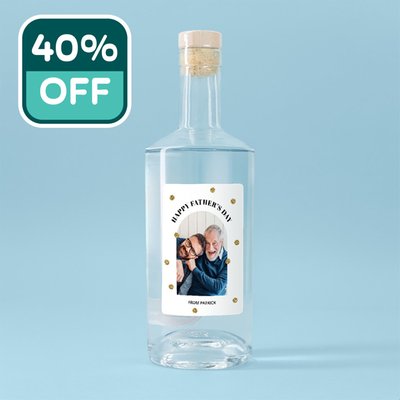 Personalised Happy Father's Day Gin 70cl