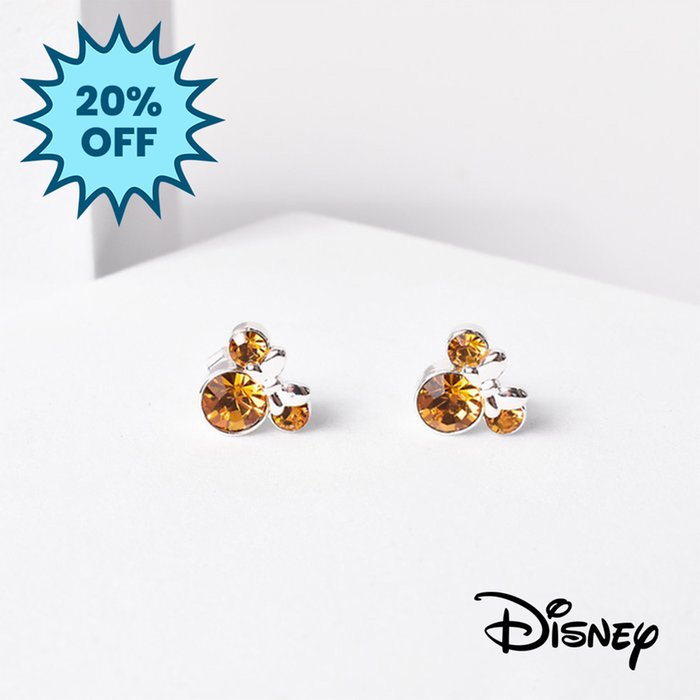 Disney Minnie Mouse November Birthday Earrings