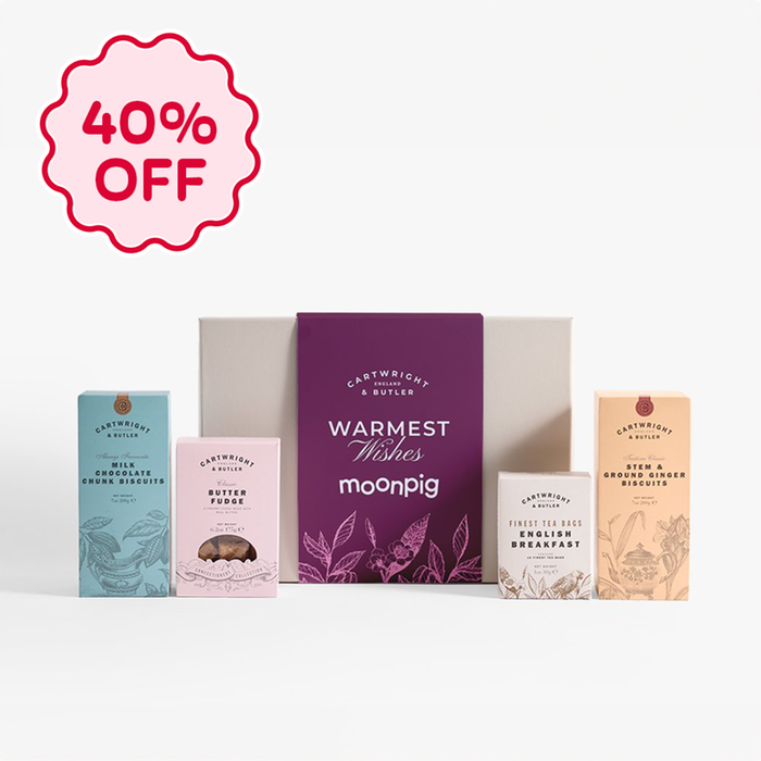 Cartwright & Butler Warmest Wishes Tea and Biscuits Hamper