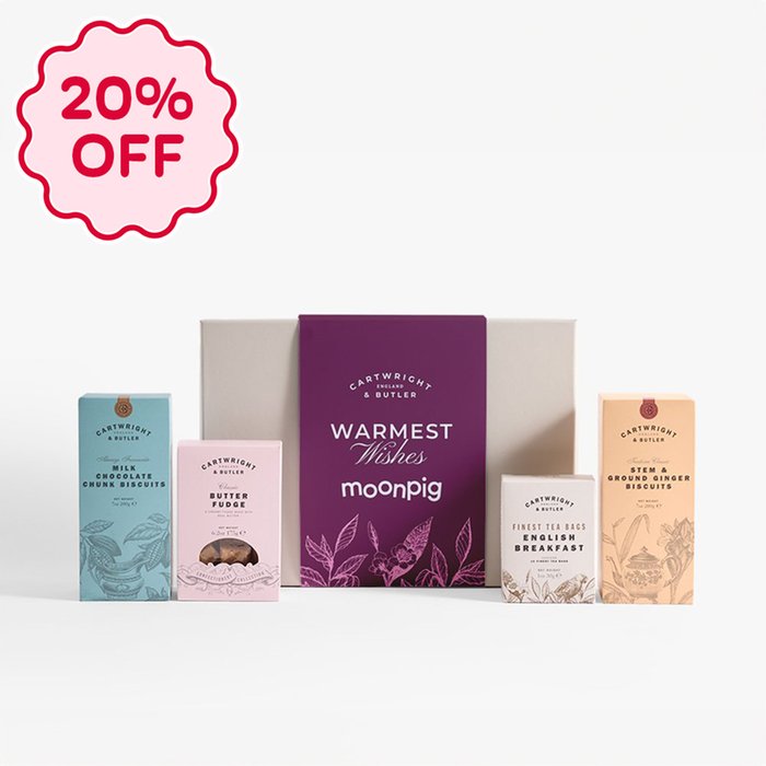 Cartwright & Butler Warmest Wishes Tea and Biscuits Hamper
