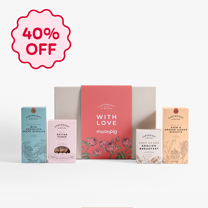 Cartwright & Butler With Love Tea and Biscuits Hamper