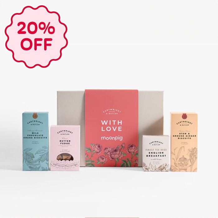 Cartwright & Butler With Love Tea and Biscuits Hamper
