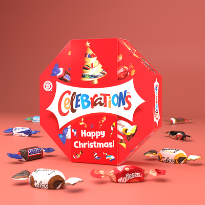 Celebrations Gift Box 'Happy Christmas' 385g