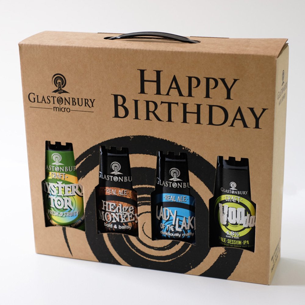 Other Happy Birthday Beer Gift Set 4X500Ml Alcohol