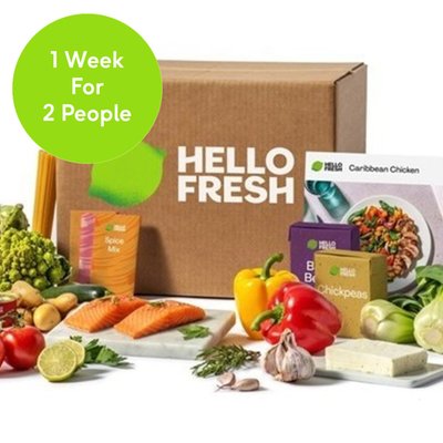 HelloFresh One Week Meal Kit with Three Meals for Two People