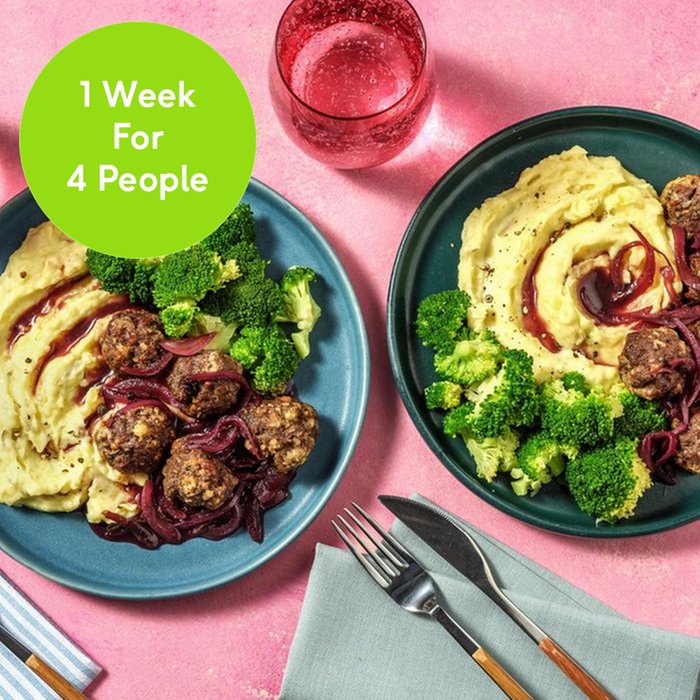 HelloFresh One Week Meal Kit with Four Meals for Four People