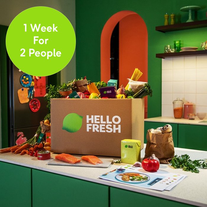 HelloFresh One Week Meal Kit with Four Meals for Two People