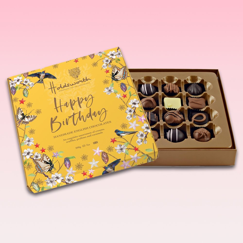 Holdsworth Happy Birthday 200G Truffle Box Chocolates