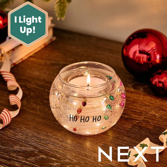 NEXT Christmas Light Up Candle  