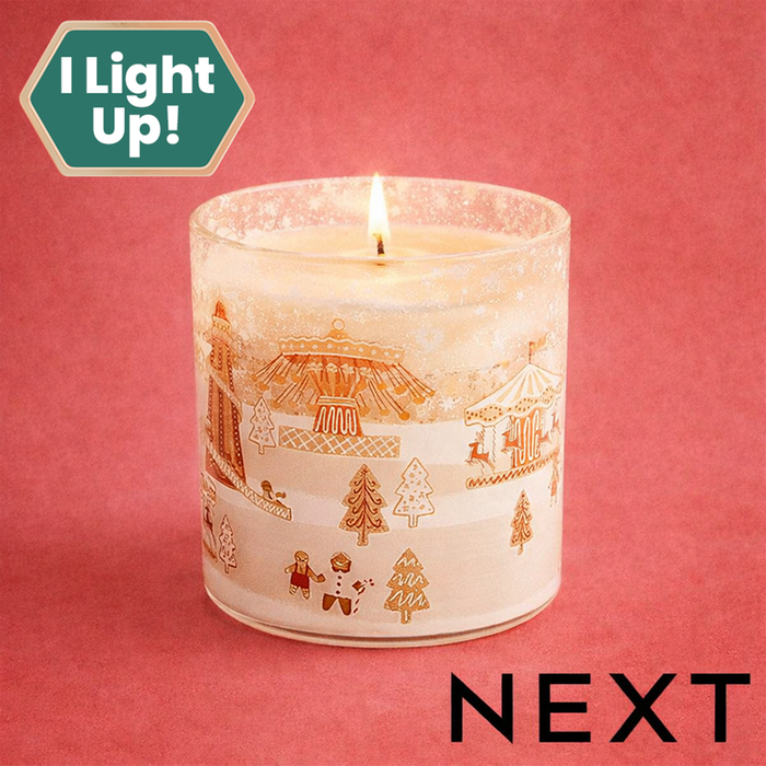 NEXT Gingerbread Light Up Candle