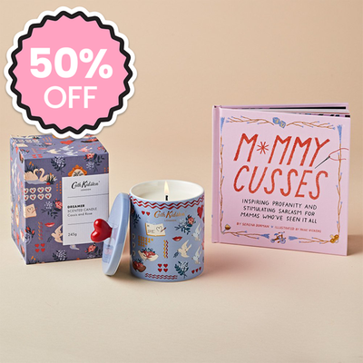 Mummy Cusses Book and Cath Kidston Tin Bundle