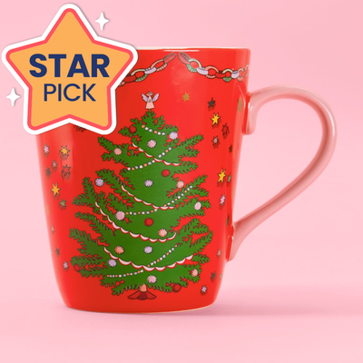 Cath Kidston Red Christmas Tree Stanley Mug