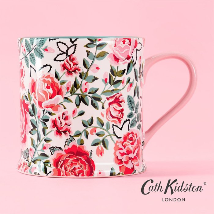 Cath Kidston Dolly Rose White Mollie Mug