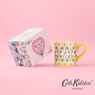 Cath Kidston Easter Bunny Yellow Shortie Mug
