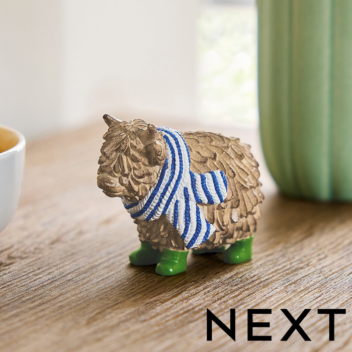 NEXT Natural Hamish The Highland Cow Scarf Ornament