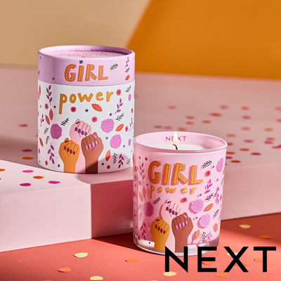 NEXT Pink Girl Power White Jasmine Scented Candle