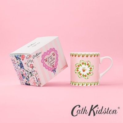 Cath Kidston Strawberry Border Pink Mollie Mug