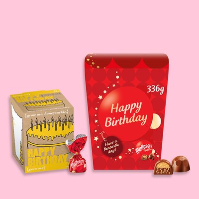 Happy Birthday Honeysuckle Grow Kit & Happy Birthday Maltesers Truffles 336g