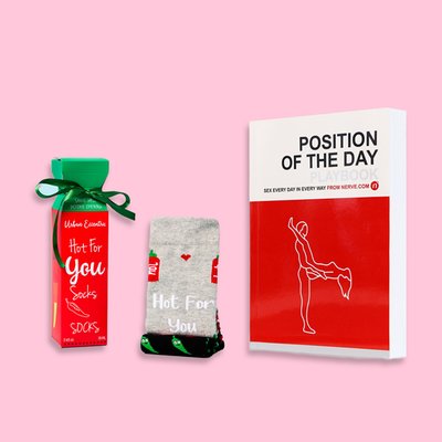 Hot For You Socks & Position Of The Day Book