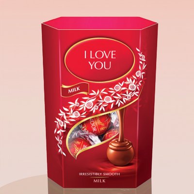 I Love You Lindt Lindor Milk 200g Cornet 