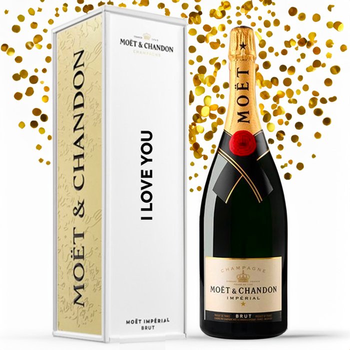 I Love You Moet Gift Tin 75cl