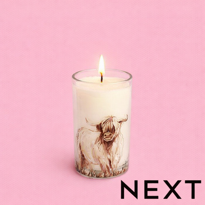 NEXT Lemon & Bergamot Highland Cow Candle