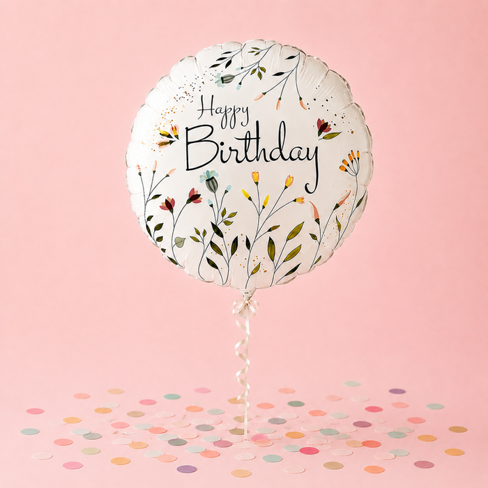 Foil Balloon Birthday Flower Field