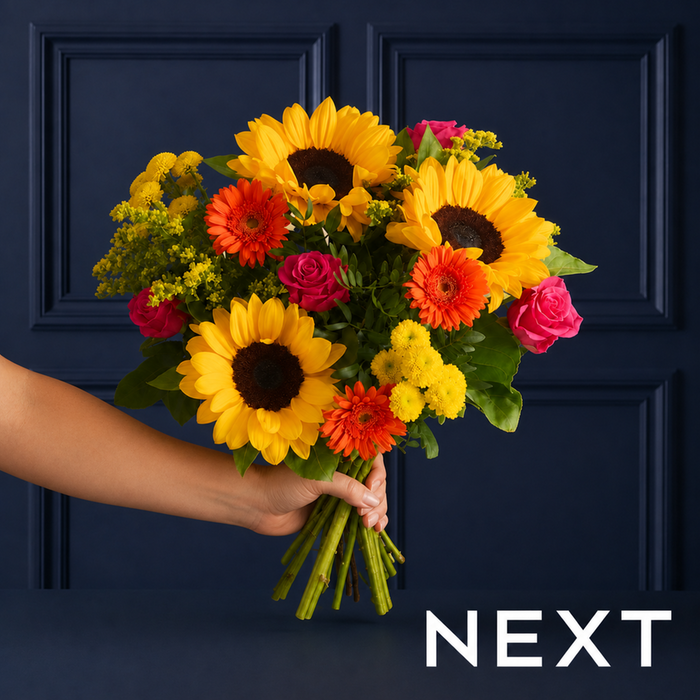 NEXT Sunflower, Rose & Alstroemeria Bouquet