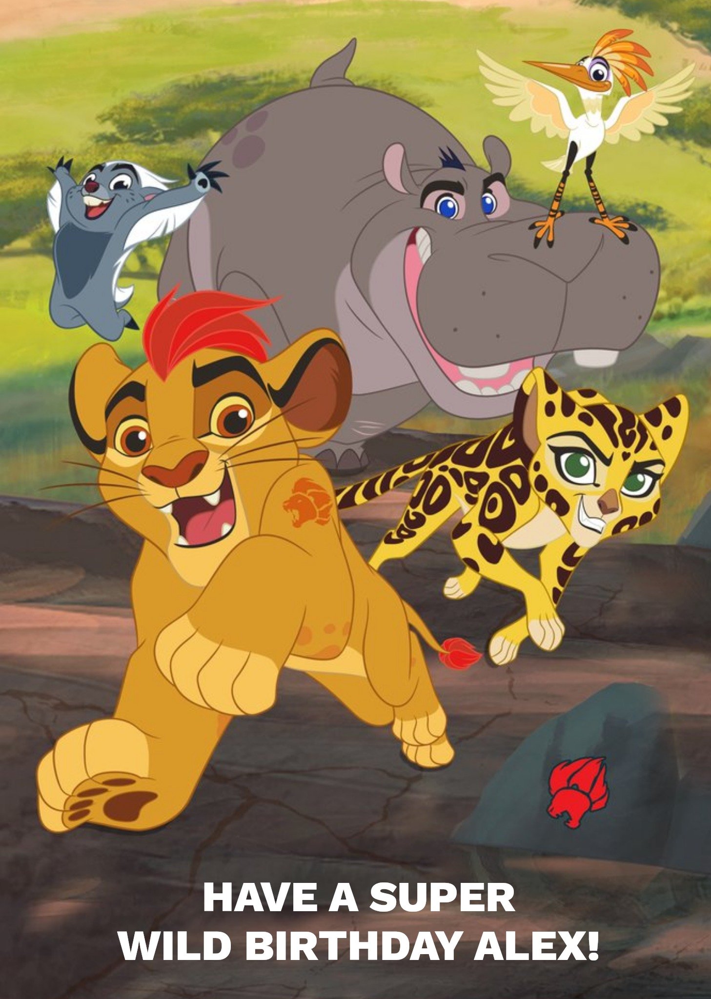 Disney The Lion King A Super Wild Birthday Personalised Happy Birthday Card
