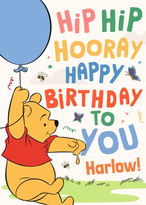 Happy Birthday To You Disney Winnie The Pooh Card