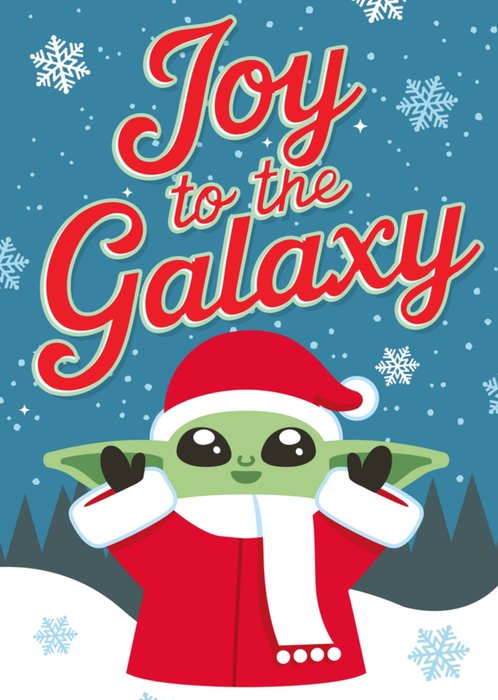 Star Wars The Mandalorian Joy To The Galaxy Christmas Card