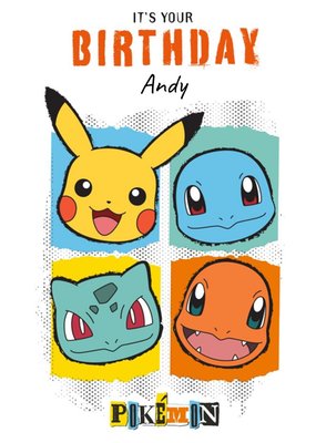 Danilo Pokemon Pikachu And Characters It's Your Birthday Card