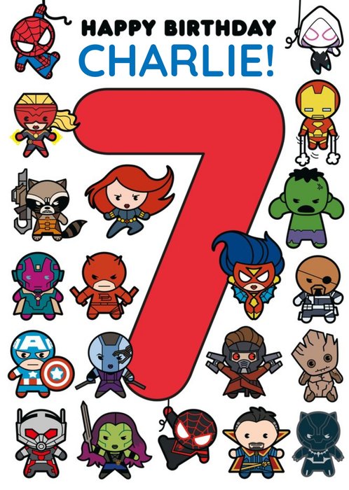 Marvel Comics Characters 7 Card