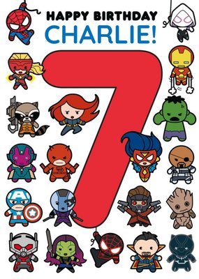 Marvel Comics Characters 7 Card