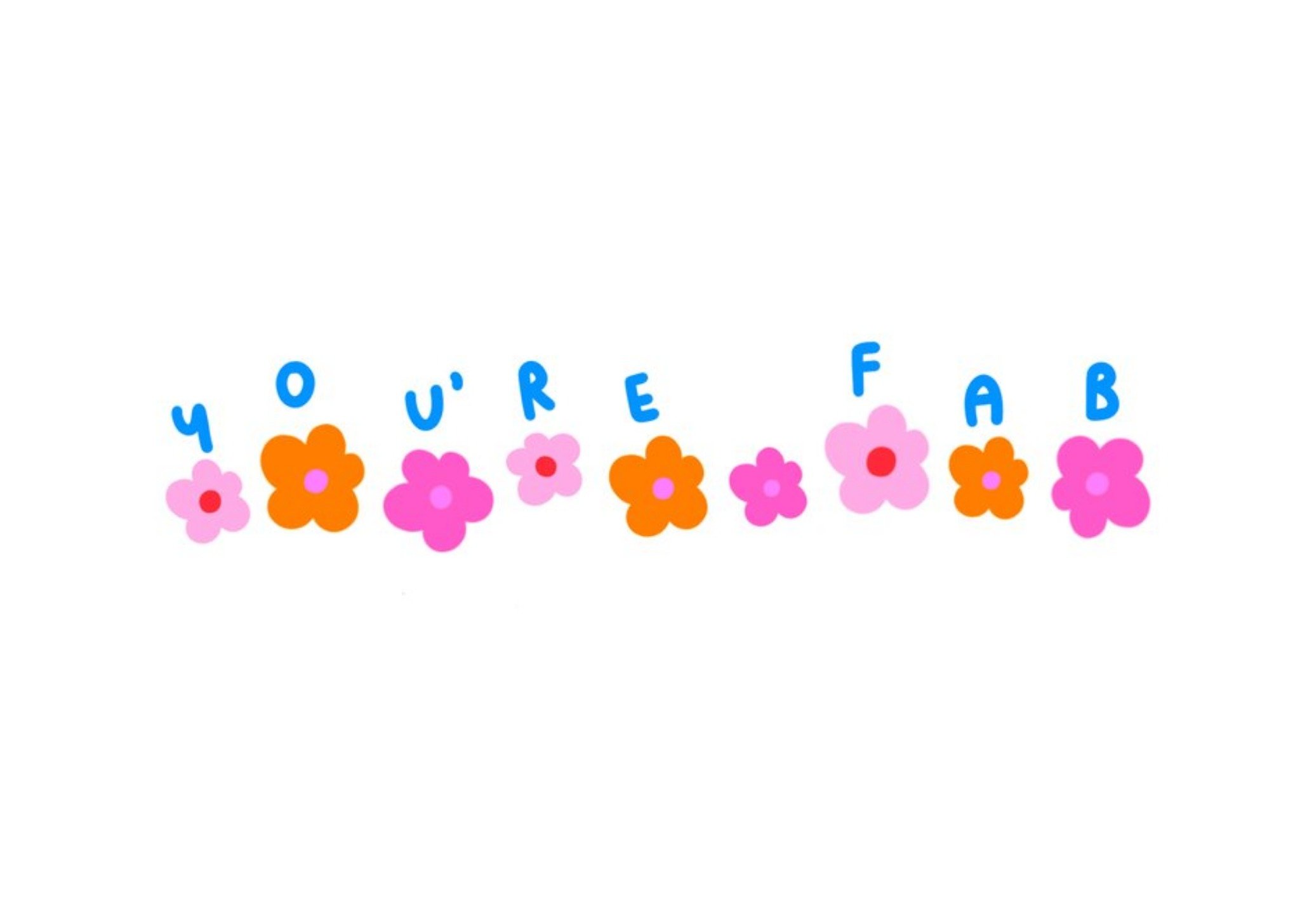 Moonpig Illustrated Flowers Typographic Congratulations Card