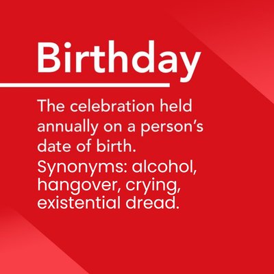 Alternative Type Birthday Definition