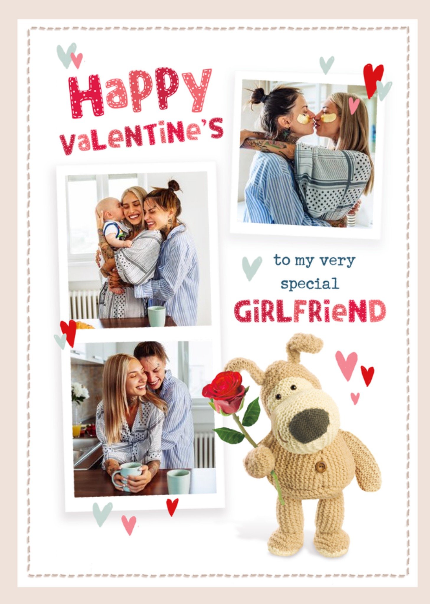 Boofle Sentimental Cute Very Special Girlfriend Photo Upload Valentine's Day Card