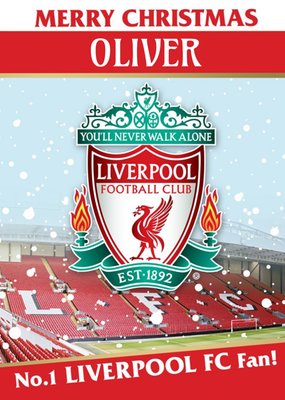 Liverpool FC Football Club No.1 Fan Christmas Card