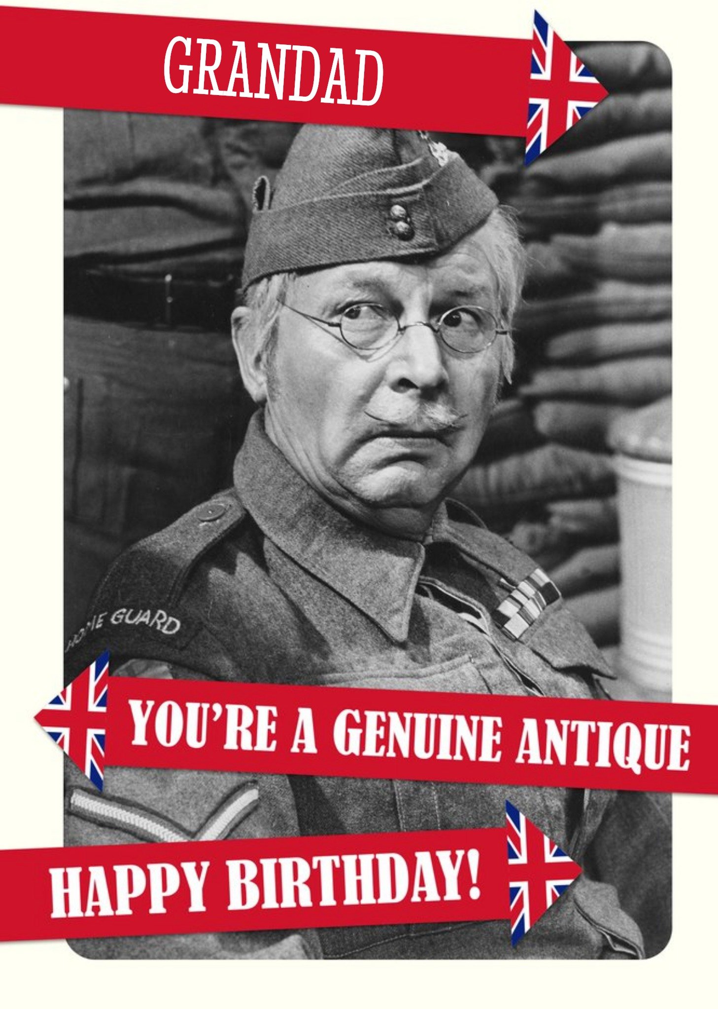 Moonpig Retro Humour Dad's Army Grandad Birthday Card