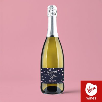 Personalised Thank You Prosecco 75cl
