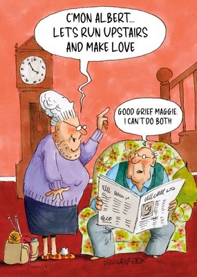 Lets Make Love Cartoon Card