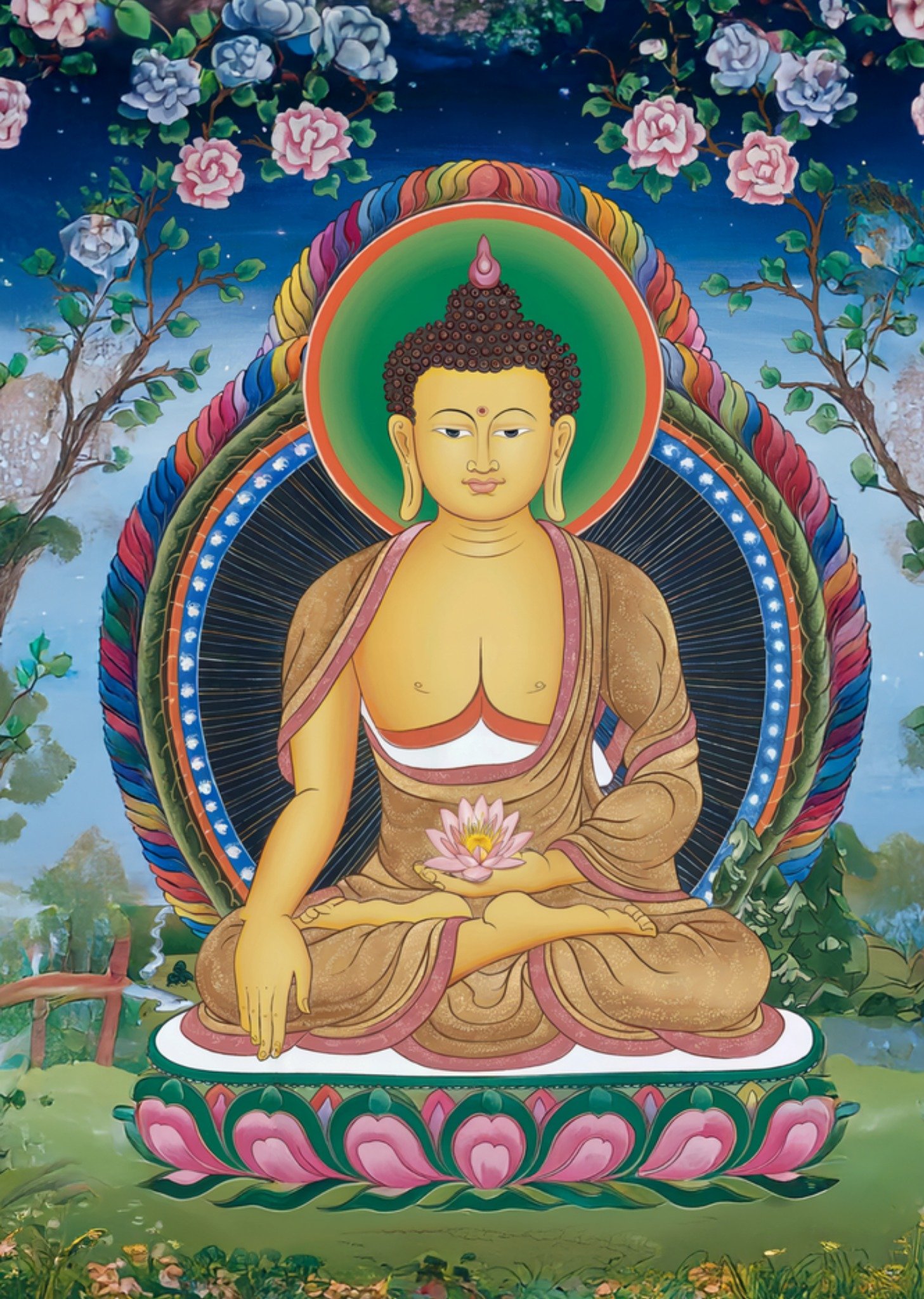 Moonpig Vibrant Buddha Vesak Card