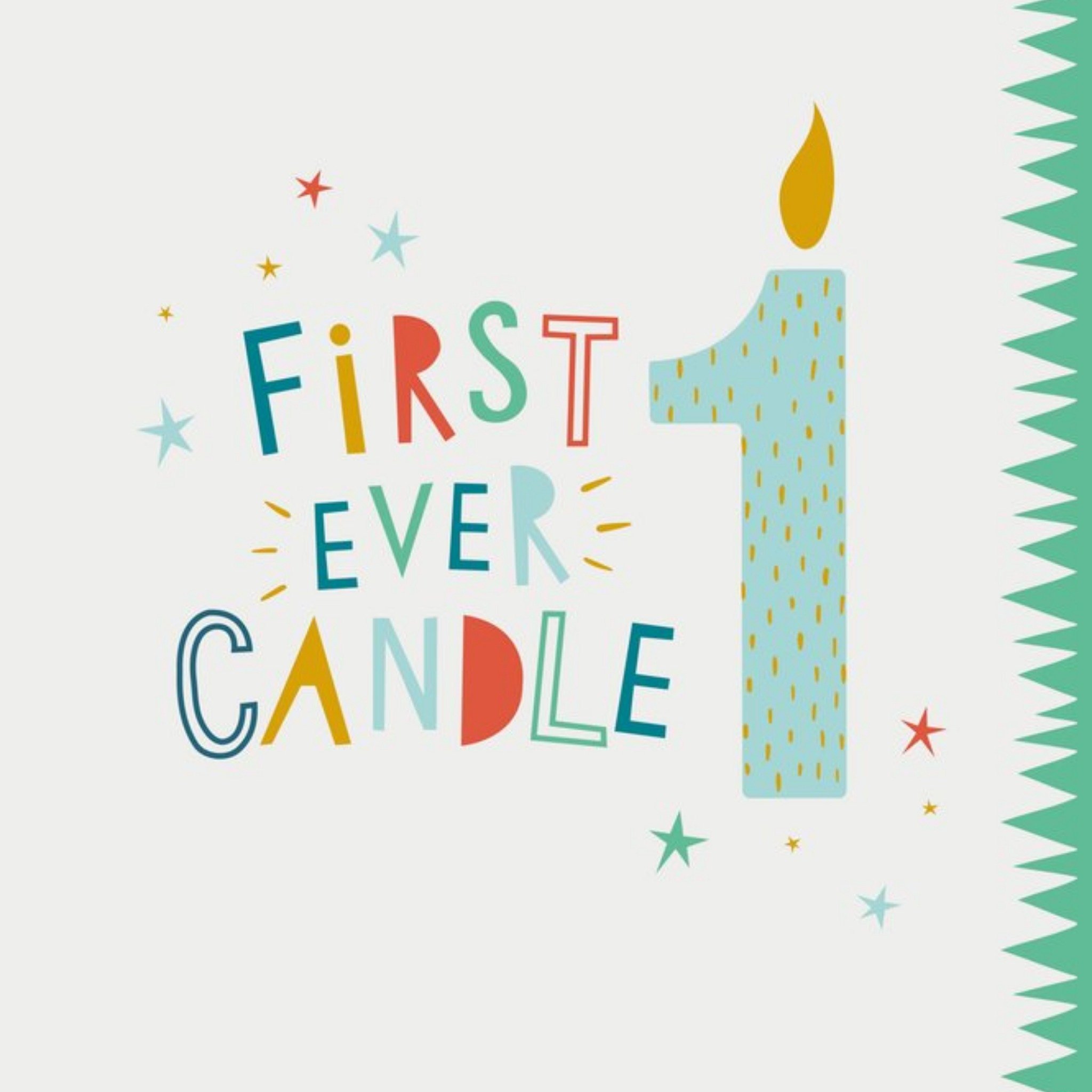 Moonpig First Ever Candle Green Card