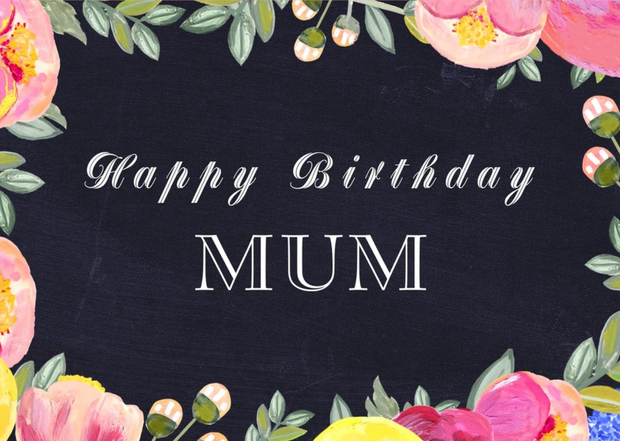 Moonpig Birthday Card - Mum - Floral - Traditional