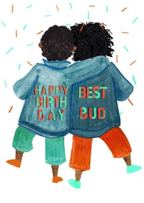 Katie Hickey Characters Best Bud Birthday Card