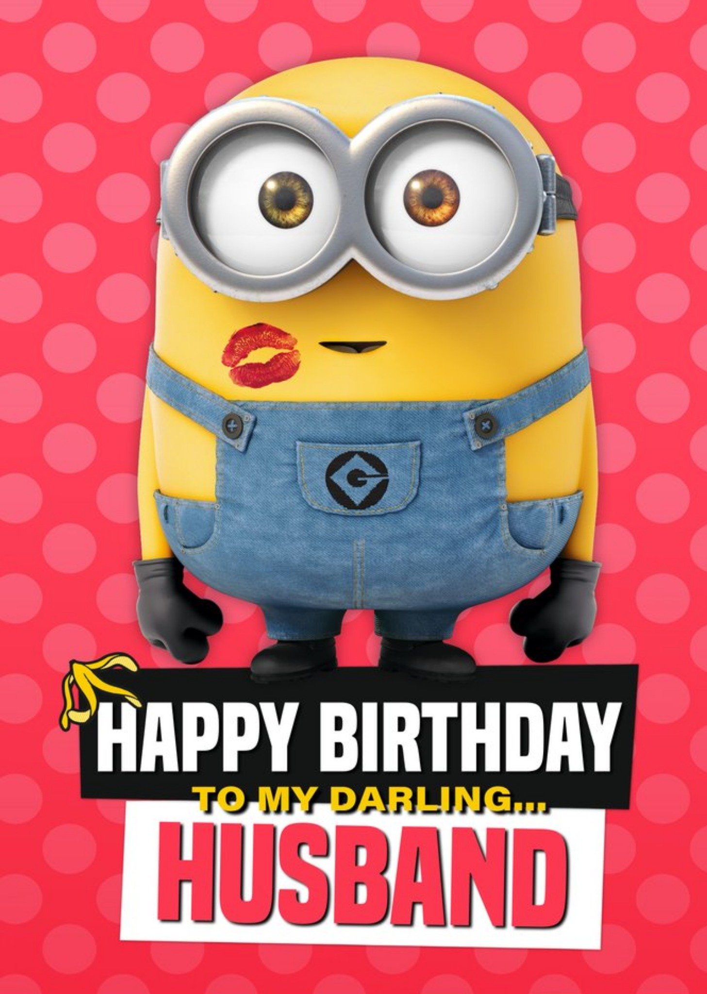 Despicable Me Minions My Darling Husband Birthday Card