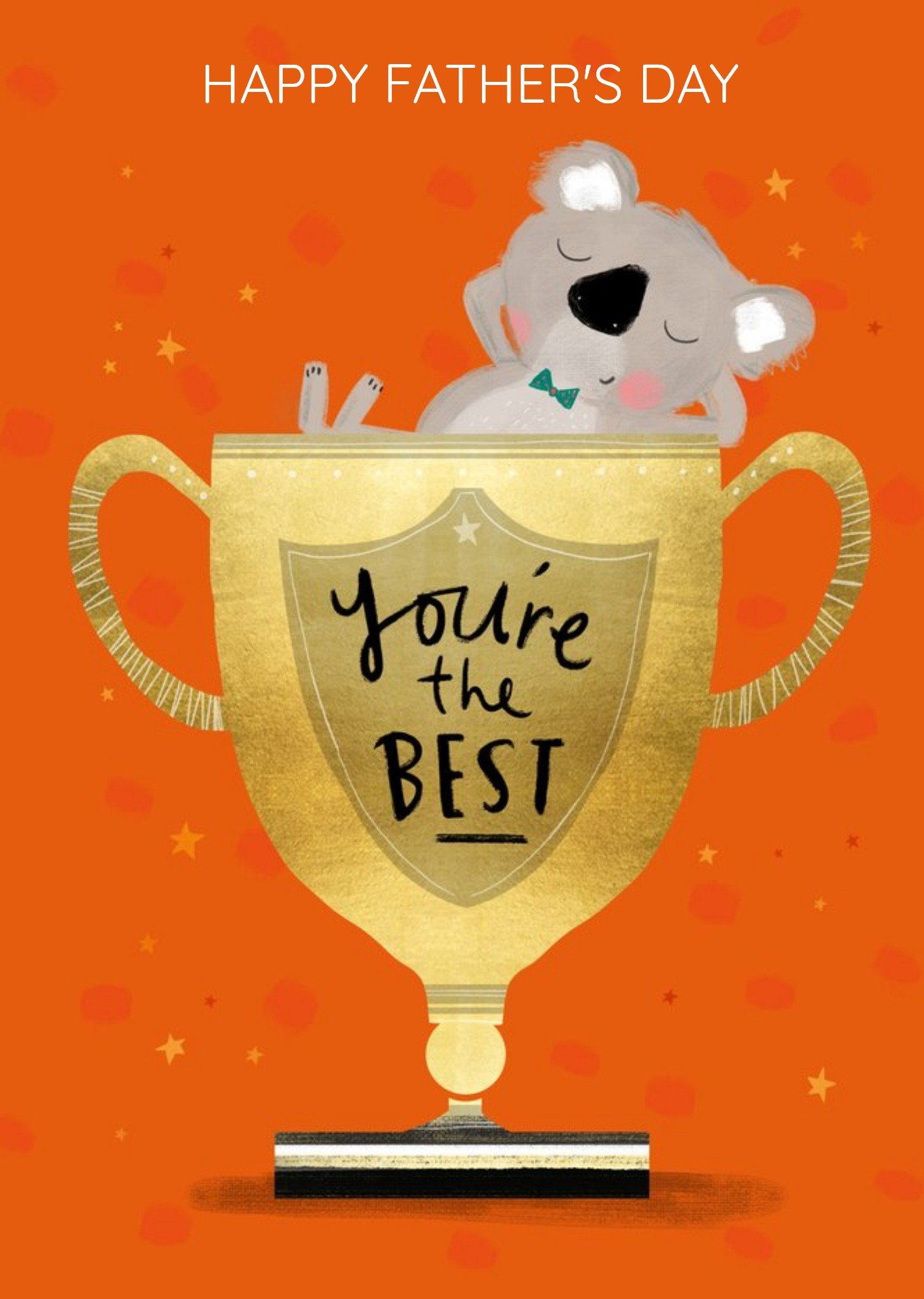 Moonpig Illustrated Koala Customisable Father's Day Card
