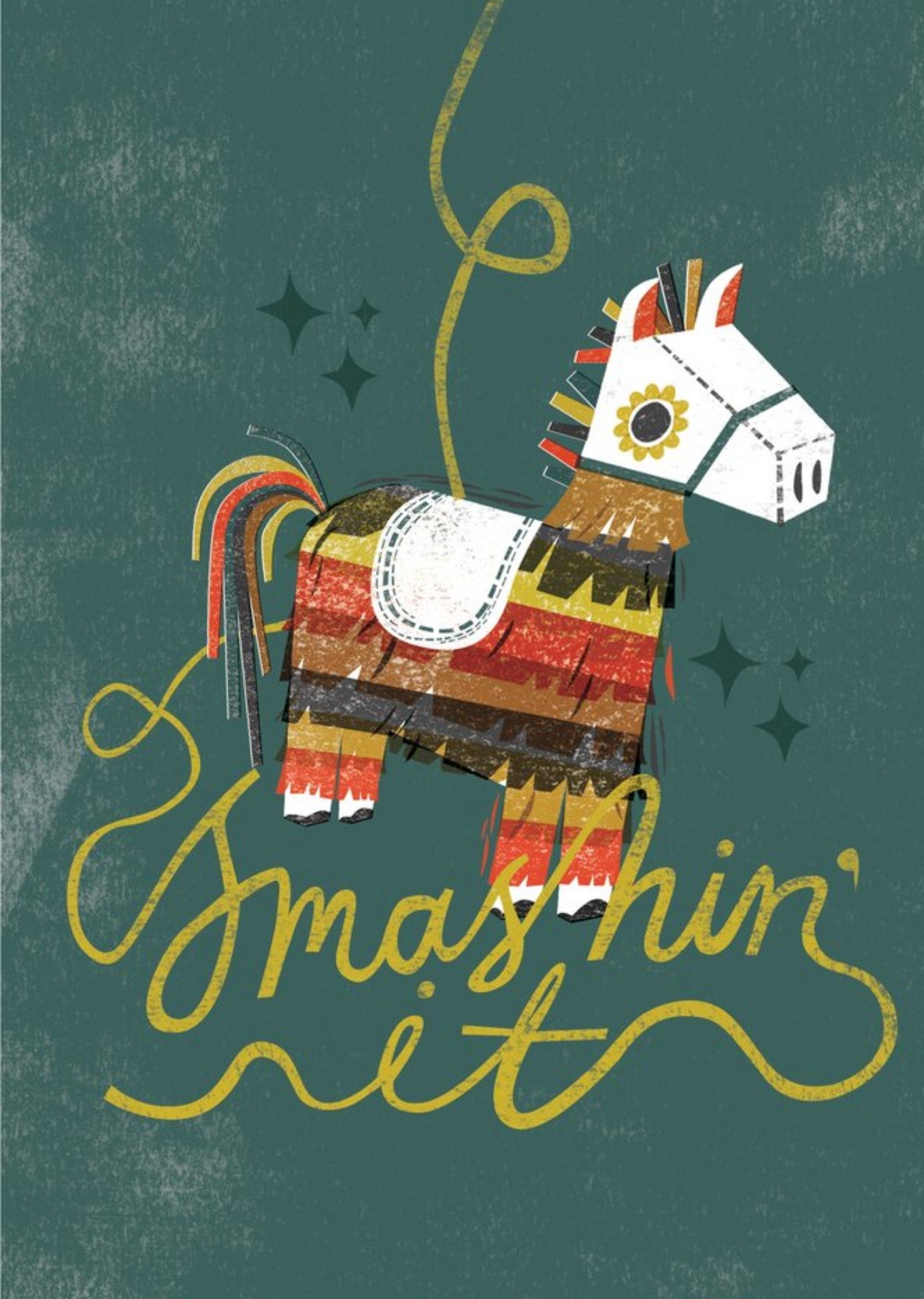 Moonpig Birthday Card - Male Birthday - Smashing It - Pinata
