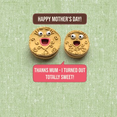 Thanks Mum, I Turned Out Totally Sweet Mothers Day Card